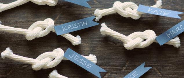 Tutorial: Nudos marineros para los nombres de tus invitados