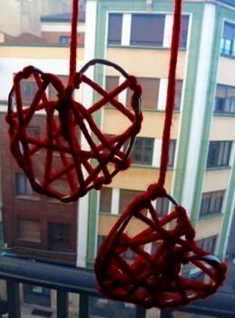 Corazones de San Valentín para decorar las ventanas
