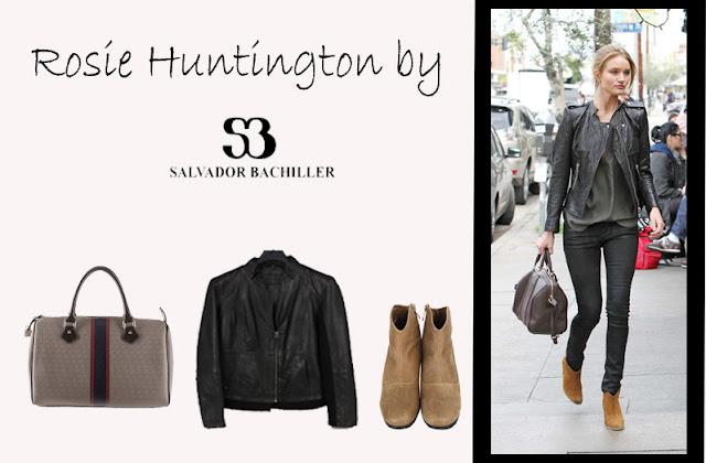 El look de Rosie Huntington.