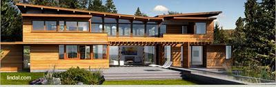 Casa de estilo Contemporáneo Modernas casas de madera prefabricadas modulares.