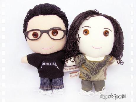 pareja de cabezones 20cm