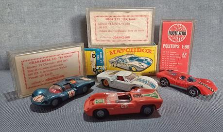 Cuatro autos de carrera de mi infancia de tres marcas diferentes