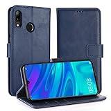 Simpeak Funda Compatible con Huawei P Smart 2019 / Honor 10 Lite, Funda Libro Compatible con Huawei P Smart 2019 Soporte Plegable/Ranuras Compatible con Tarjetas, Azul