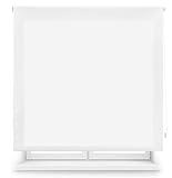 Blindecor Ara | Estor enrollable translúcido liso - Blanco Roto, 160 x 175 cm (ancho por alto) | Tamaño de la Tela 157 x 170 cm | Estores para ventanas