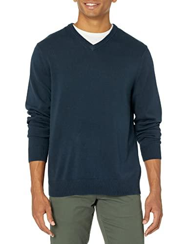 Amazon Essentials Jersey de Cuello de Pico (Disponible en Tallas Grandes) Hombre, Azul Marino, XXL