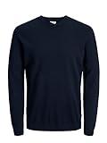 Jack & Jones Jjebasic Knit V-Neck Noos Suéter, Azul (Navy), L para Hombre