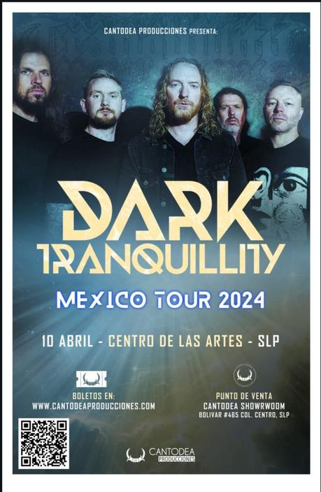 Dark Tranquillity debuta en San Luis Potosí: Una cita imperdible para los amantes del Metal melódico