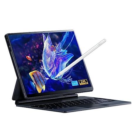 Tableta Windows11 2 in 1, Extraíble Tablet Laptops, 13 Pulgadas Intel Celeron N5100 Procesador, 2K IPS Pantalla táctil 16GB RAM 1TB SSD Computadora, Ordenador portátil con Pantalla táctilcon D-Pencil