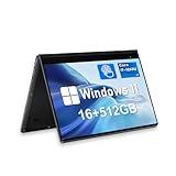 FUNYET Laptop 2 en 1, Procesador i7-1265U 16GB RAM 512GB SSD 360° Convertible Windows 11 PC Laptop, Laptop de 14 Pulgadas con Teclado retroiluminado y desbloqueo de Huellas Dactilares