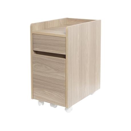 Iris Ohyama, Mueble de almacenaje / Mueble con repisa / Escritorio con repisas y ruedas / Mueble escritorio, Diseño, oficina, estudio - Chest of Drawer - FDK-3059 - Marrón claro