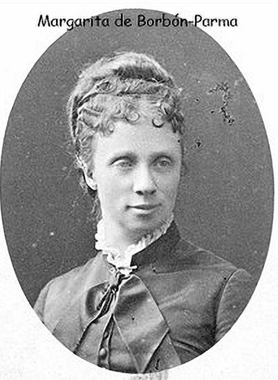 Margarita de Borbón-Parma, primera esposa de Carlos María de Borbón Margarita de Borbón-Parma, primera esposa de Carlos María de Borbón