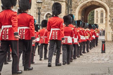 Cambio de guardia en el Palacio de Buckingham, Londres