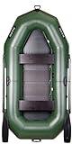 BARK B-270 2,7 m 270 cm Barca Hinchable Bote para 2 Persona Bote Inflable Bote Neumático Barco de Pesca con Panel para el Montaje del Motor eléctrico Protección Lateral (B-270 Piso de Listones)