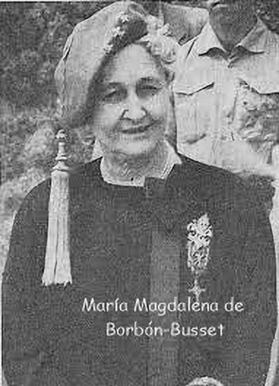 María Magdalena de Borbón-Busset, esposa de Francisco Javier de Borbón-Parma