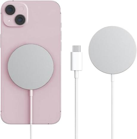 Cargador mag-Safe,[certificato MFI Apple] 15W Cargador Magnético Inalámbrico,Cargador Carga Rapida con iPhone 15/14/13/12 Pro/Pro MAX/Plus/Mini e Airpods 2/3/Pro/Pro2