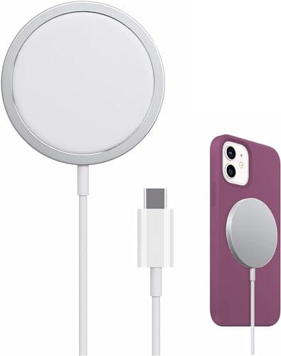 [Certificato MFi Apple] mag-Safe 15W Cargador Inalambrico iPhone, Cargador para iPhone 15 Pro Max/15 Pro/15 Plus/15/14/14 Pro Max/13/12/AirPods Pro, Rapida Inalambrico Rapido Cargador Magnetico