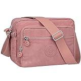 NEWIROVE Bolsos Mujer Bandolera Bolso Cruzado Mujer Casual Impermeable Bolso Bandolera Mujer Mediano Bandolera Mujer Deportiva para Señora, Mujer, Viaje De Compras y Trabajo,Roas