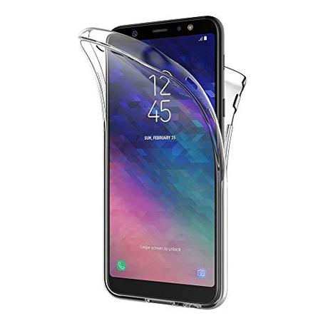 AICEK Funda Samsung Galaxy A6 Plus 2018, Transparente Silicona 360°Full Body Fundas para Samsung A6 Plus 2018 Carcasa Silicona Funda Case (6,0 Pulgadas)