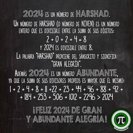 ¡Feliz 2024! ¡Feliz año Harshad!