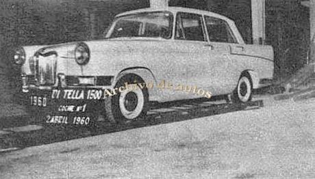 Automéride 2 abril 1960  - Primera unidad fabricada del Di Tella 1500