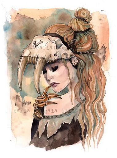 La mascarada de cráneos fósiles de Carla Wyzgala