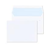 RAYLU PAPER - Pack de sobres blancos de papel con cierre autoadhesivo para envío de documentos y cartas, fácil sellado, 90g/m² de grosor (C5, 10 unidades)
