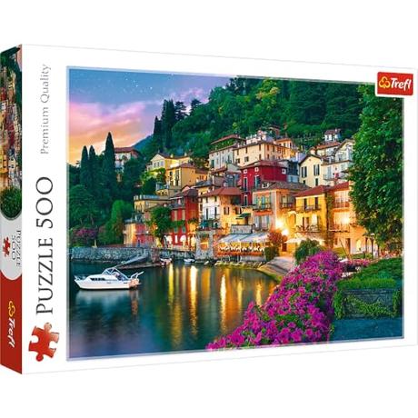 Trefl-Comer See, Italien 500 Piezas, Adultos y niños a Partir de 10 años Puzzle, Color Lago como, Italia