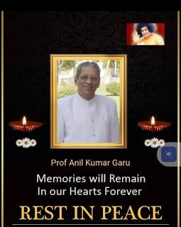 PROFR. ANIL KUMAR KAMARAJU FALLECIO HOY 3 DE ABRIL DEL 2024 A LAS 10.10 A.M.