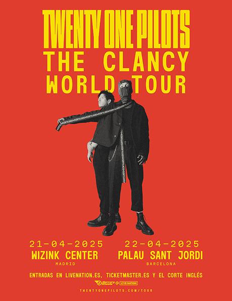 Twenty One Pilots anuncia dos conciertos en España como parte de su nueva gira mundial Nueva gira de Twenty One Pilots