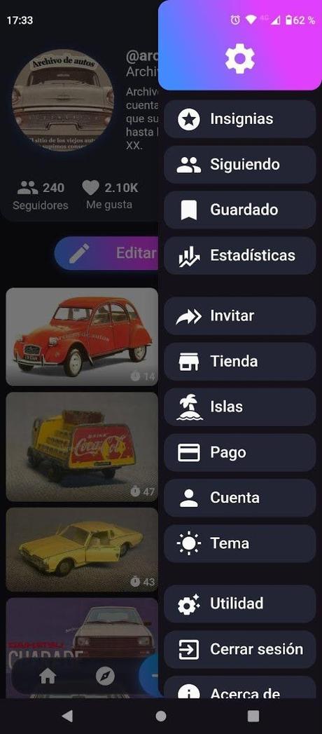 Archivo de autos está en la app italiana Waveful