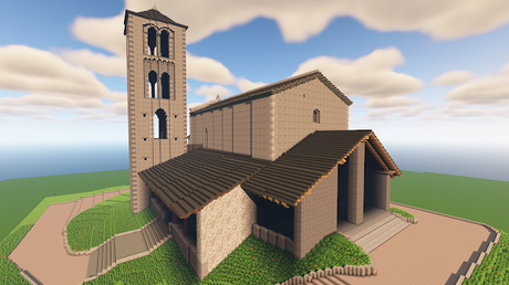 Andorra en Minecraft: Iglesia de Sant Joan de Caselles.