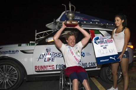 Las increíbles distancias recorridas por los campeones de Wings For Life World Run Aron Anderson (SWE)