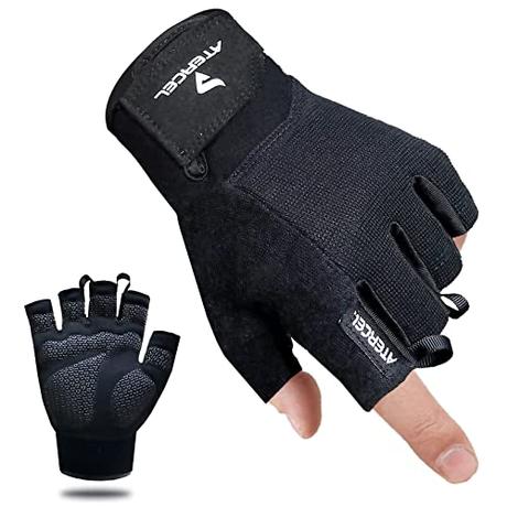 Atercel - Guantes de entrenamiento unisex, guantes de ejercicio para levantamiento de pesas, ciclismo, gimnasio, entrenamiento, transpirables y ajustados