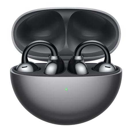 HUAWEI FreeClip,Auriculares Inalámbricos Bluetooth,Clip Innovador,Open-Ear,Gran Duración de Batería,Cancelación de Ruido en Llamadas por IA,Resistencia IP54 al Polvo y a Salpicaduras de Agua,Negro