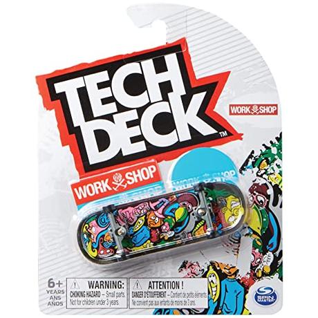 Tech Deck - Finger Skate - Pack 1 Fingerboard - Auténtico Skate de Dedos 96 mm Personalizables - 6028846 - Juguetes Niños 6 años + - Modelo Aleatorio
