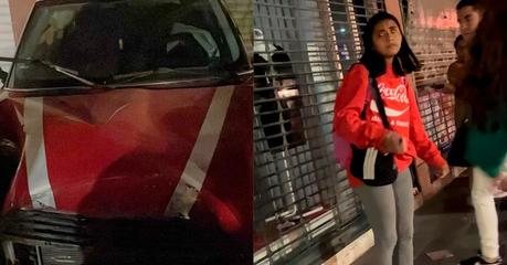 Conductora choca contra negocio que apoya a la protección animal y huye en moto