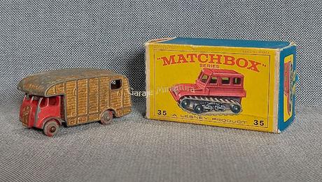 Transporte de caballos y tractor para la nieve ambas piezas #35 de Matchbox