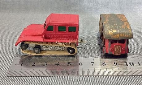 Transporte de caballos y tractor para la nieve ambas piezas #35 de Matchbox