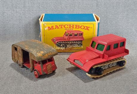 Transporte de caballos y tractor para la nieve ambas piezas #35 de Matchbox