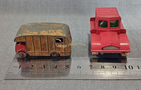 Transporte de caballos y tractor para la nieve ambas piezas #35 de Matchbox