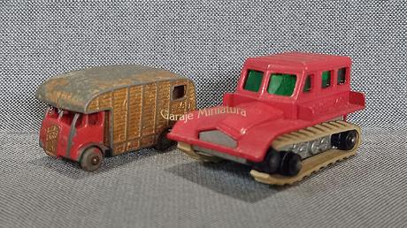 Transporte de caballos y tractor para la nieve ambas piezas #35 de Matchbox