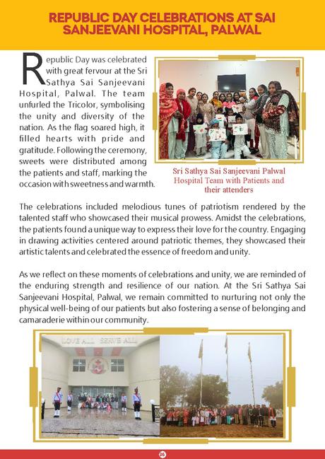 Sai Sanjeevani Newsletter: February  - March 2024 Edition