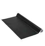 Venilia Lámina adhesiva, Mate Negro, 45cm x 2m, Espesor 160μ, Vinilo autoadhesivo para muebles o cocina, decorativas papel pintado pared, PVC sin ftalatos, Fabricado en UE