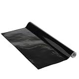 Venilia Lámina adhesiva, Negro Mate, 45cm x 1,5m, Espesor 95μ, Vinilo autoadhesivo para muebles o cocina, decorativas papel pintado pared, PVC sin ftalatos, Fabricado en UE