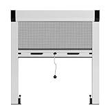 Mosquitera enrollable de aluminio a medida con cajon de 42 mm - Kit completo de fácil instalación (Ancho 50 cm a 149 cm Alto 50 cm a 149 cm)
