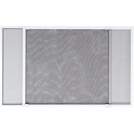 TIENDA EURASIA - Mosquitera Extensible para Ventanas, Marco de Aluminio, Medida de 70-130 cm x 50 cm alto, Mosquiteras para Ventanas, Adaptable a Todos los Marcos