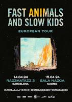 Fast Animals and Slow Kids presentan conciertos en Madrid y Barcelona en 2024
