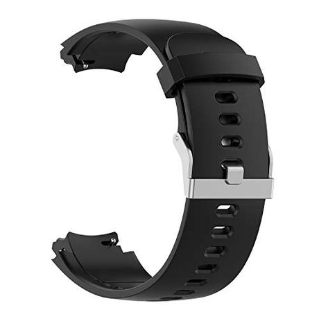 TenCloud - Correa de repuesto para Amazfit Verge/Verge Lite de silicona suave para deporte, brazaletes para Amazfit Verge Smart Watch (Negro)
