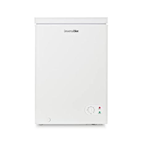 UNIVERSALBLUE Congelador Arcón Congeladorl | Volumen 100 litros | Congelador Vertical | Congelador Refrigerador 2 en 1 | Bajo Consumo | Regulador de Temperatura | Easy Move | ENVÍO Y SUBIDA GRATIS