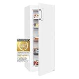 Exquisit® Congelador Vertical, 161L, Clase C, Color Blanco, 1 Puerta, Tecnologia No-Frost, Alarma Acústica de Puerta Abierta, Puerta Reversible, Consumo 132 kWh/año, Medidas 143x54x61,5 Cm.